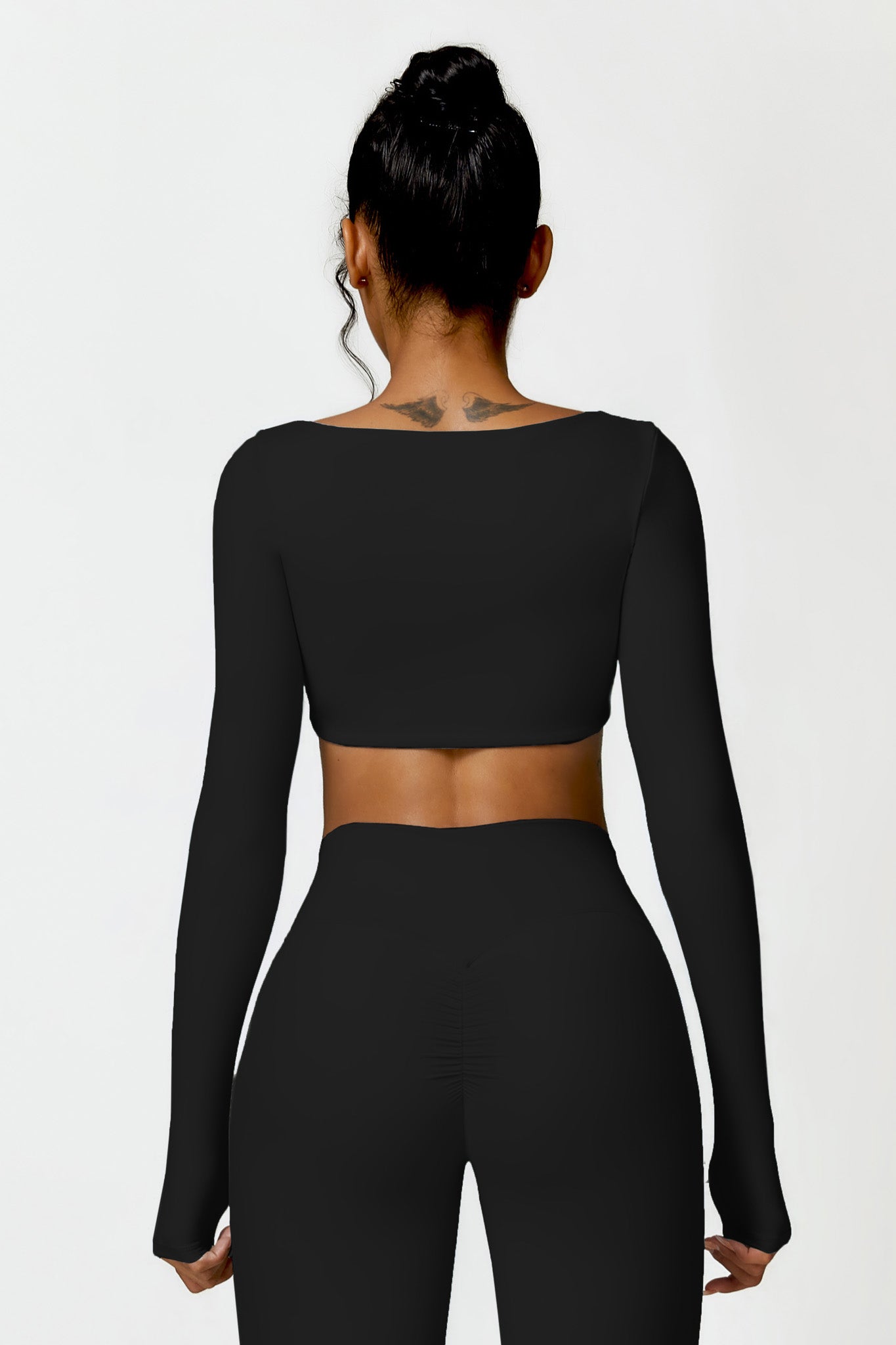 Madeline Crop Top - Black - Maison and Aurora
