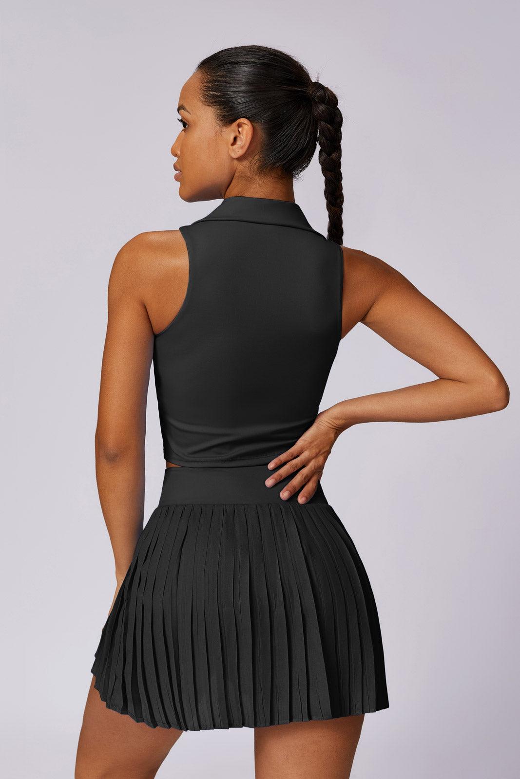 Quinn Crop Top - Black Maison and Aurora