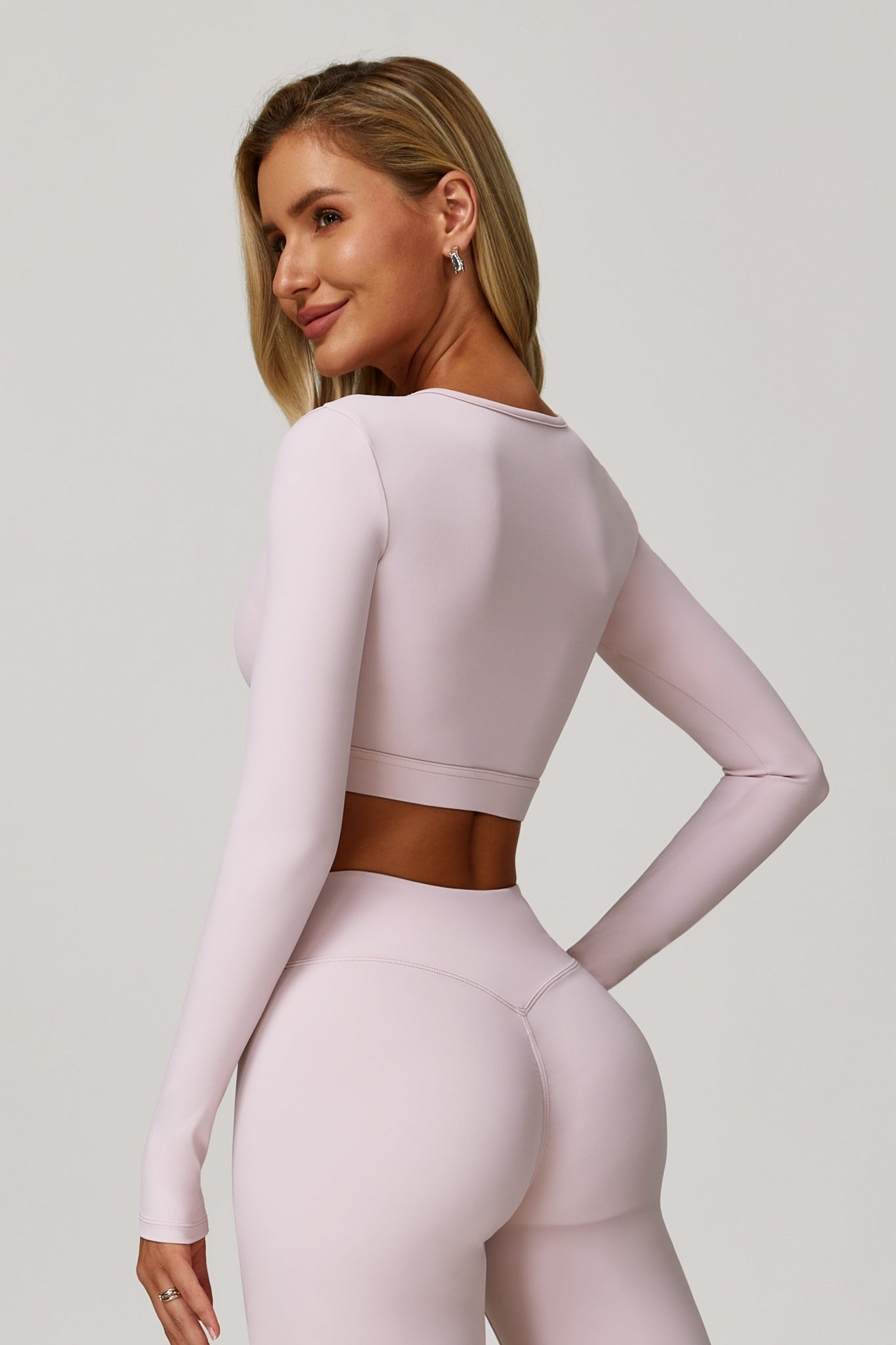 Elanur Long Sleeve Top - Blush Pink - Maison and Aurora