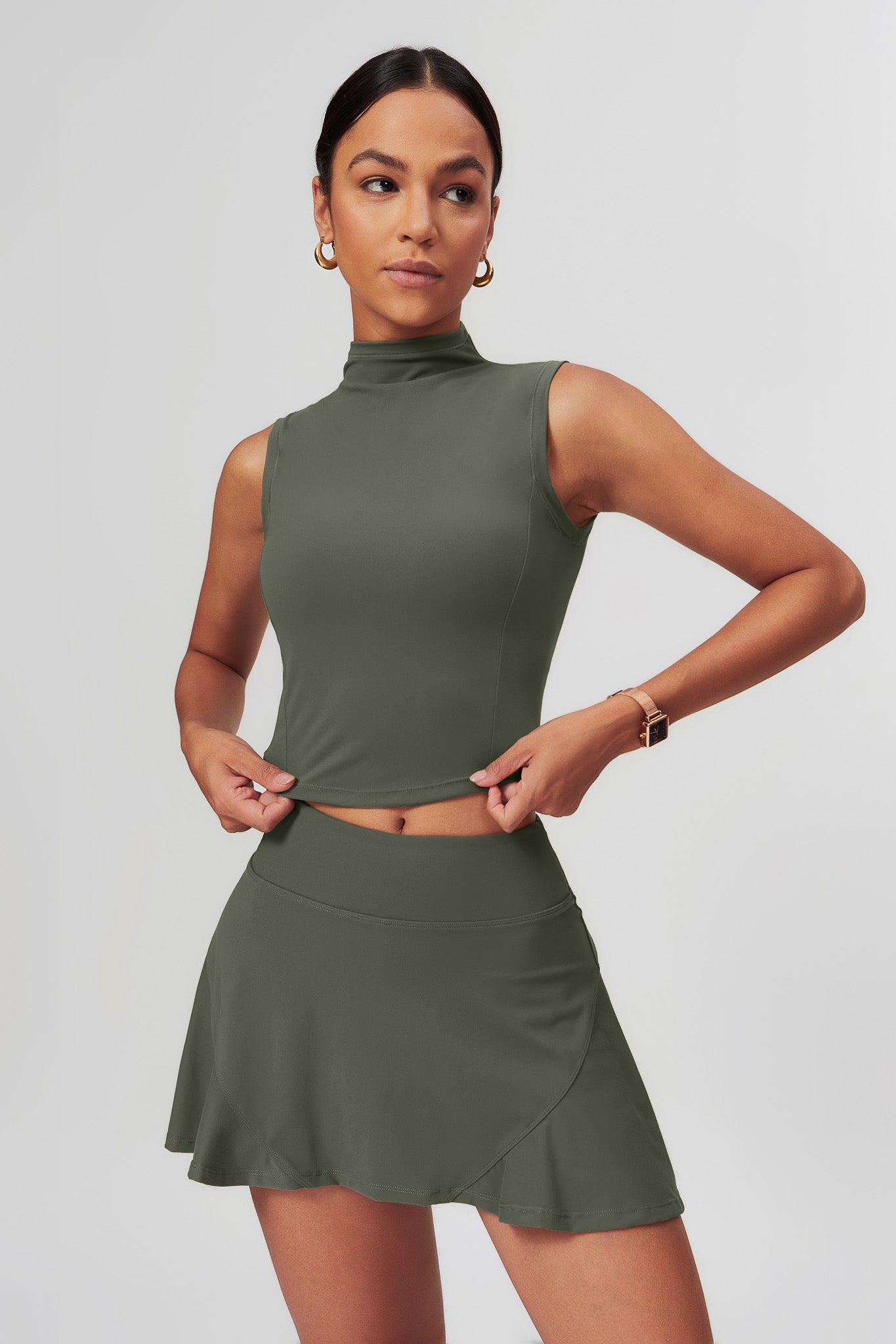 Belle Crop Top - Ebony - Maison and Aurora