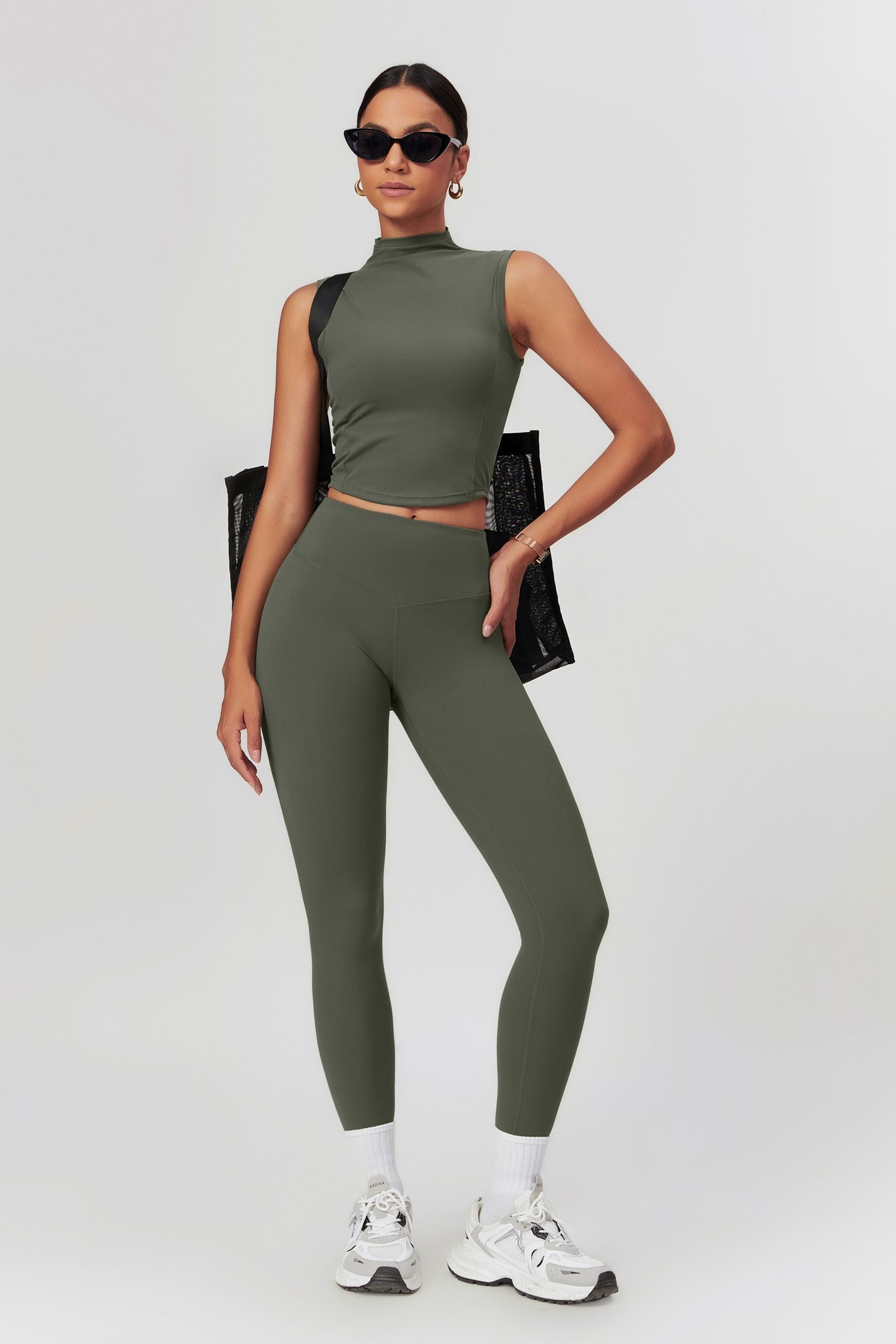 Belle Crop Top - Ebony - Maison and Aurora