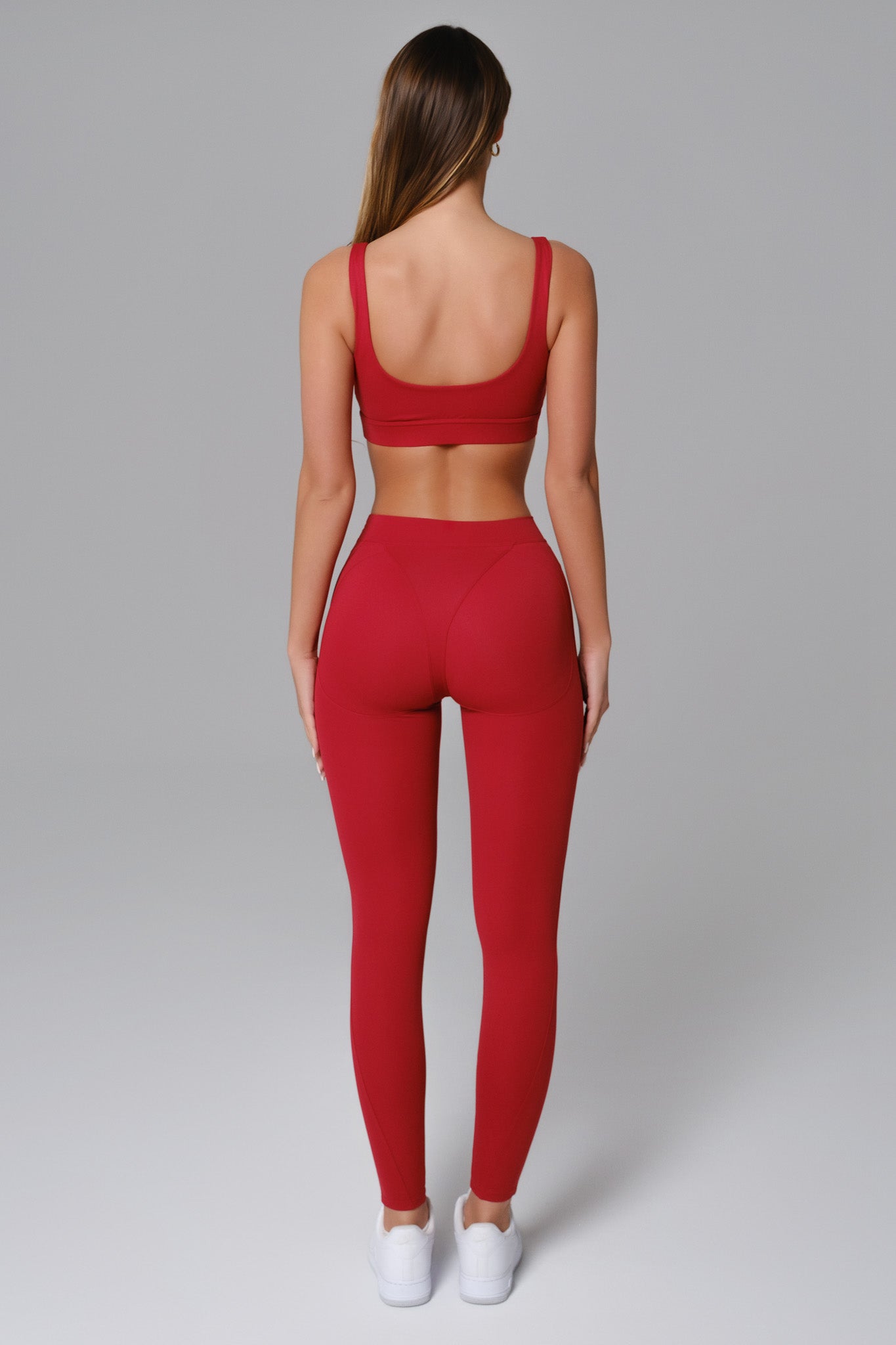 Marcella Sports Bra - Ember Red - Maison and Aurora