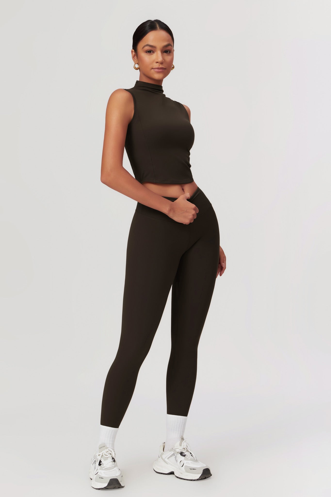 Belle Crop Top - Espresso - Maison and Aurora