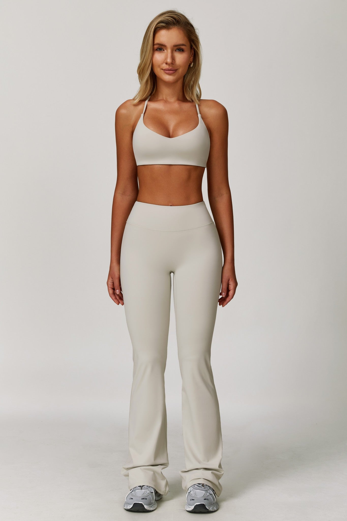 Sahara Sports Bra - Ivory Clay - Maison and Aurora