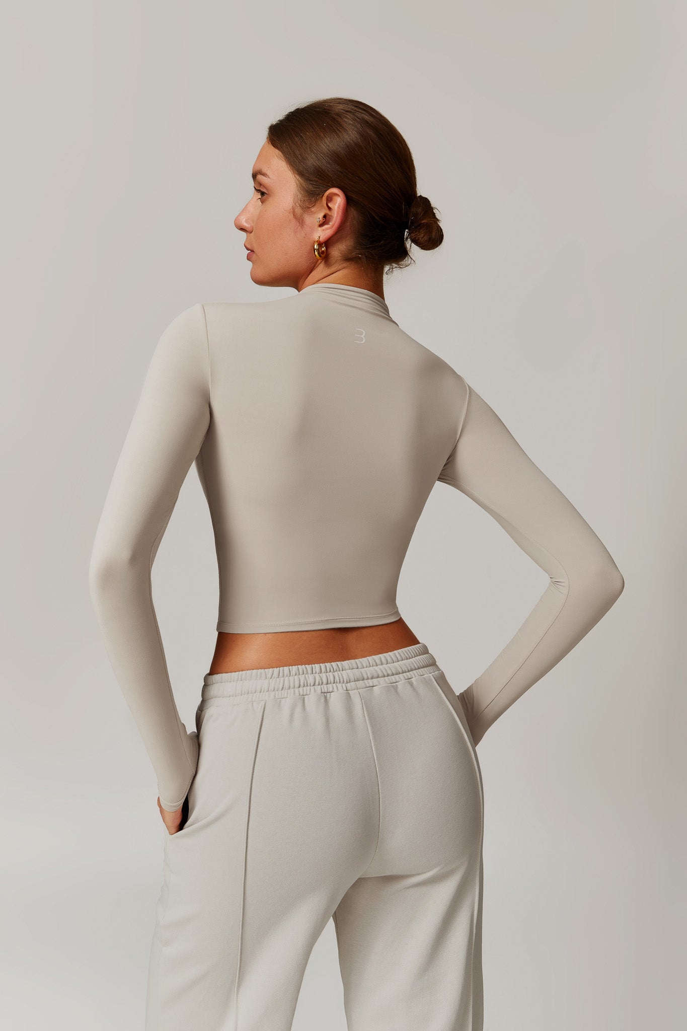 Amber Long Sleeve Top - Ivory - Maison and Aurora