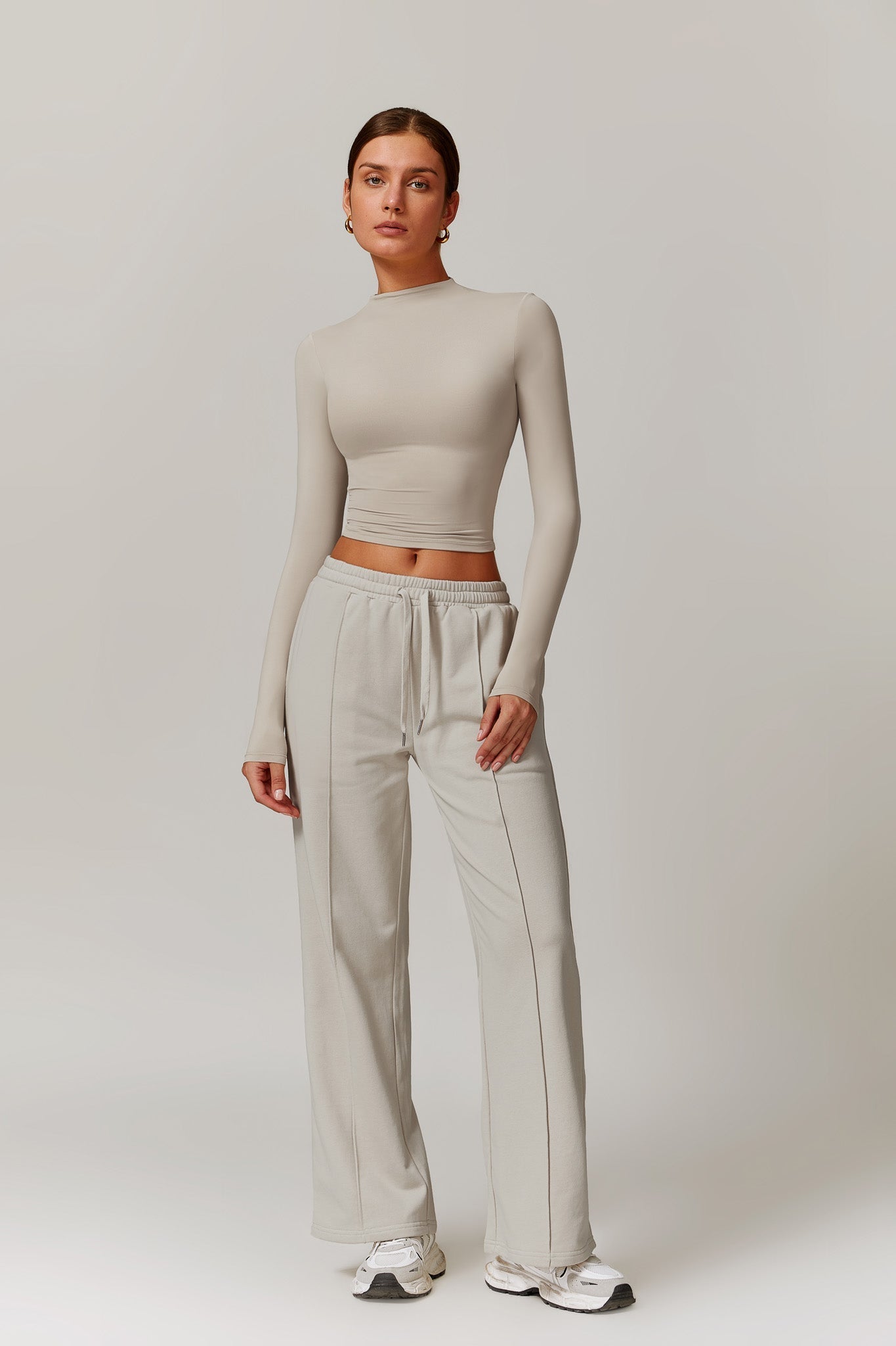 Amber Long Sleeve Top - Ivory - Maison and Aurora