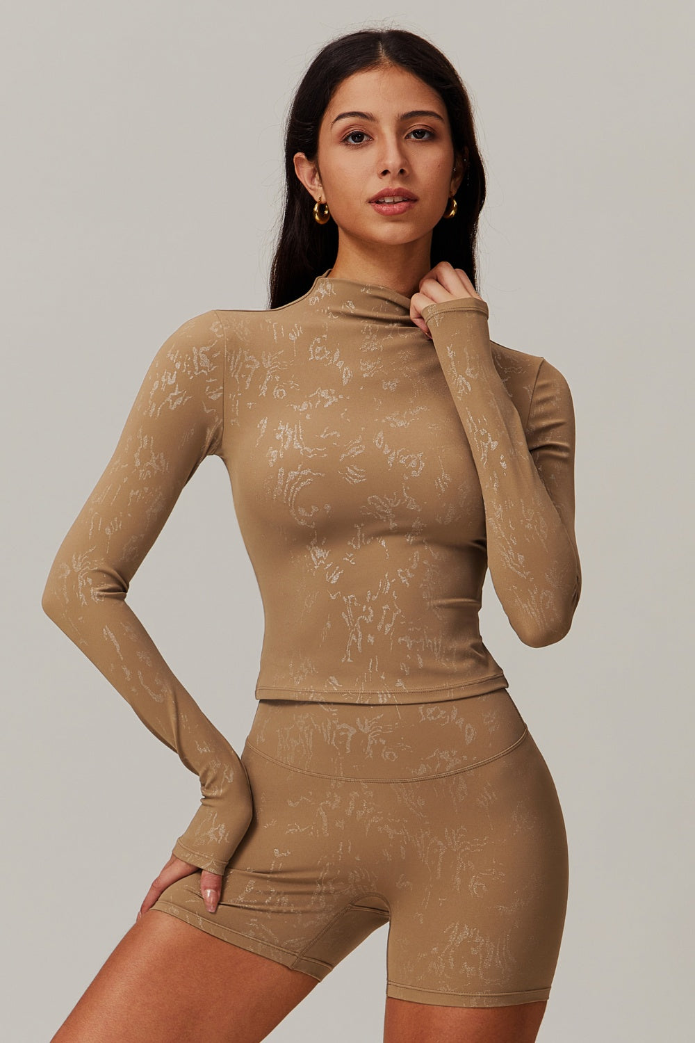 Demi Long Sleeve Top - Latte - Maison and Aurora