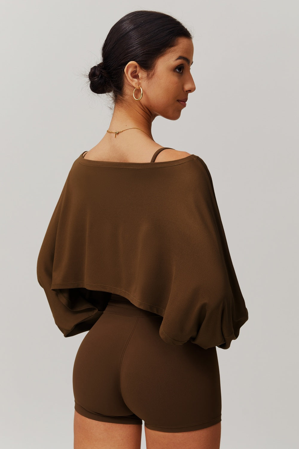 Ivy Long Sleeve Top - Mocha - Maison and Aurora