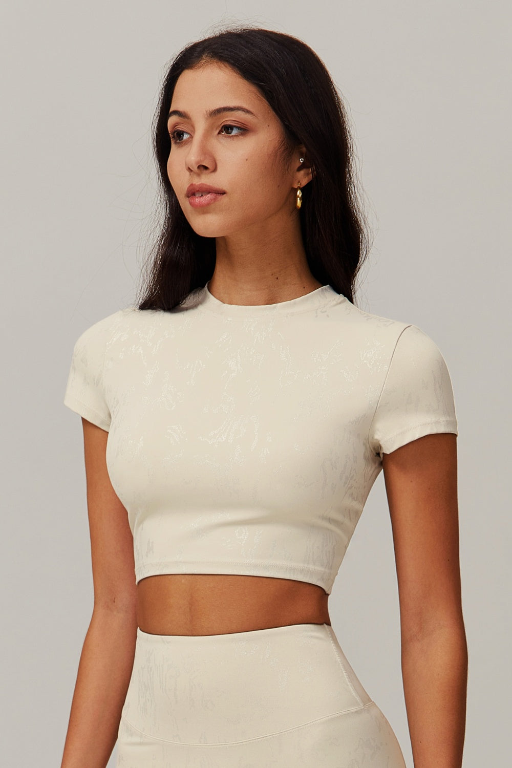 Demi Crop Top - Oatmilk - Maison and Aurora