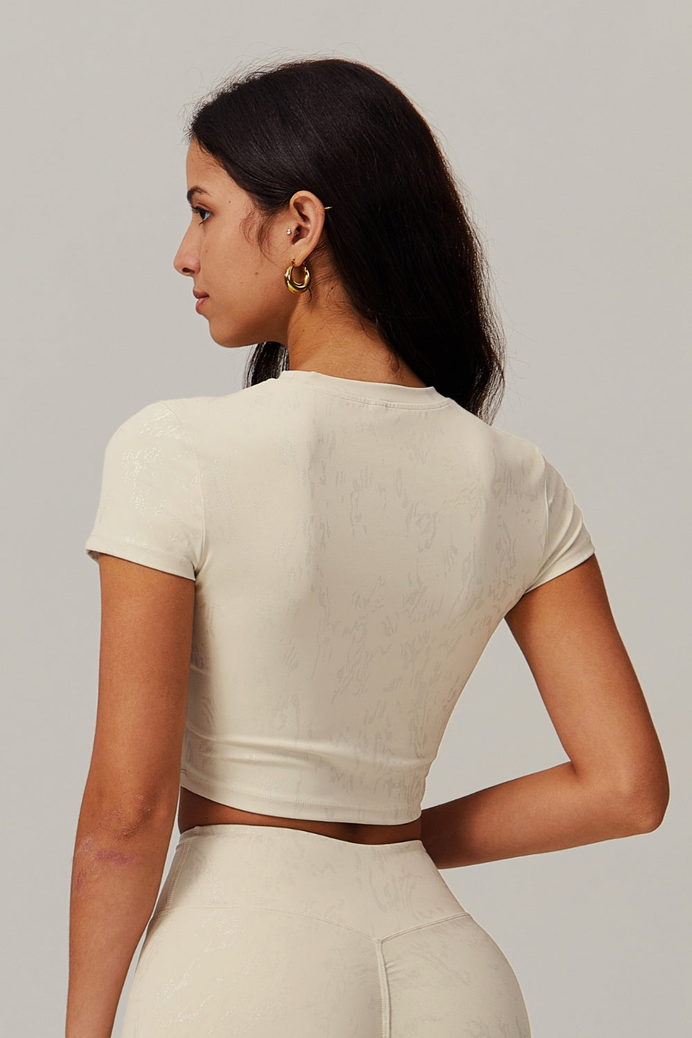 Demi Crop Top - Oatmilk - Maison and Aurora