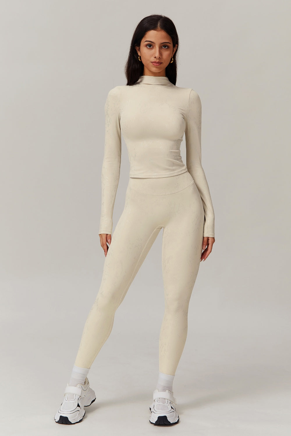 Demi Long Sleeve Top - Oatmilk - Maison and Aurora
