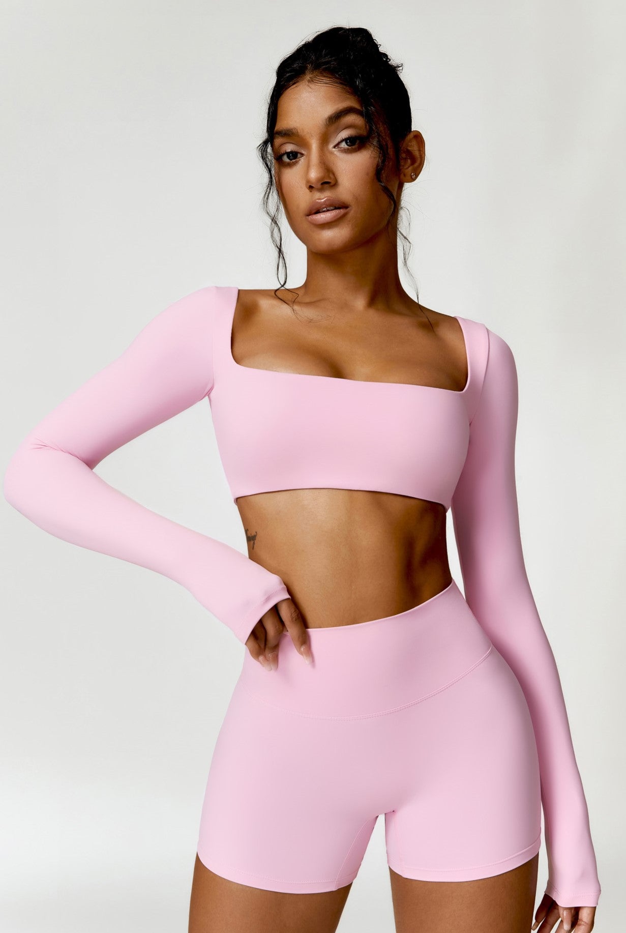 Madeline Crop Top - Pink - Maison and Aurora