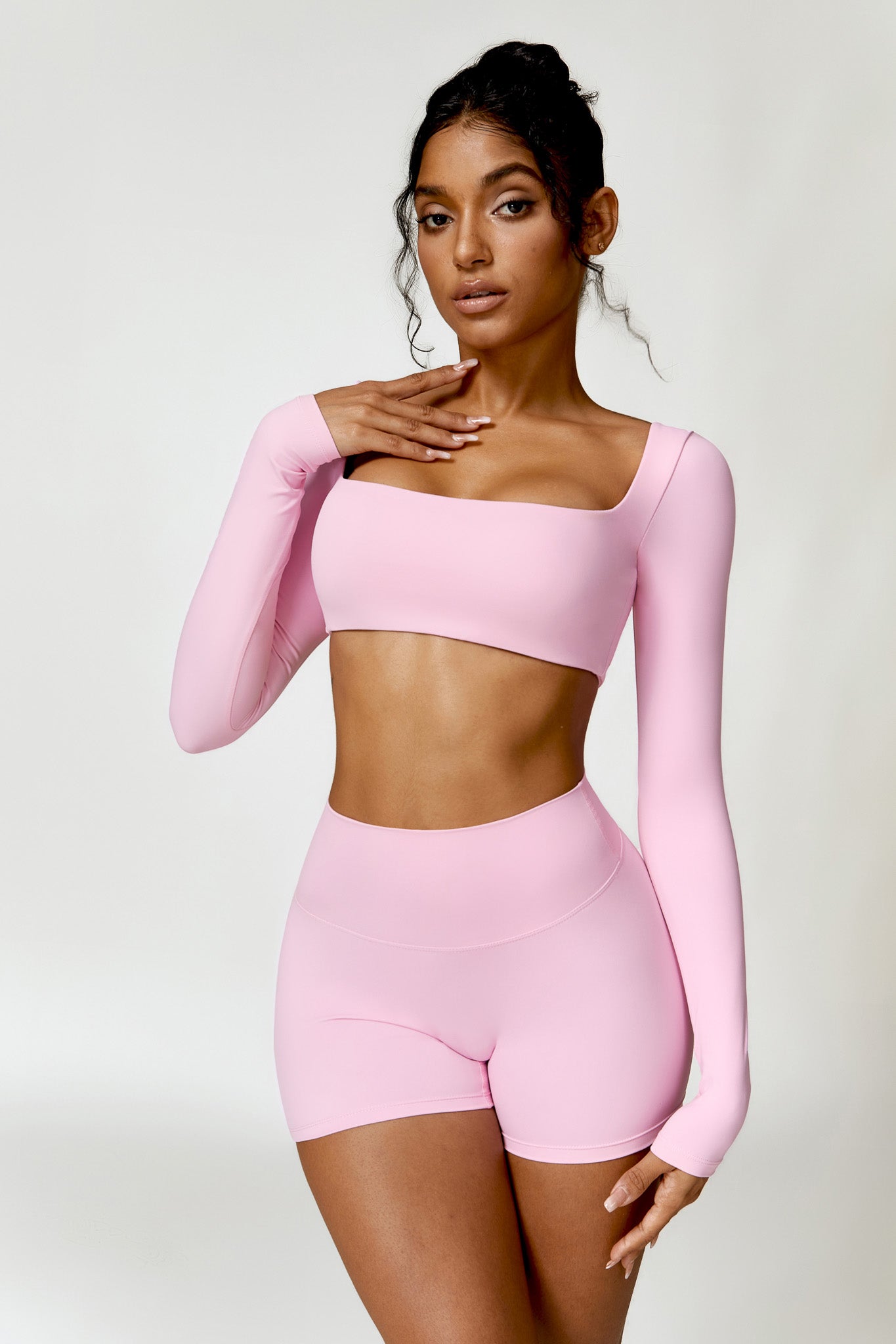 Madeline Crop Top - Pink - Maison and Aurora