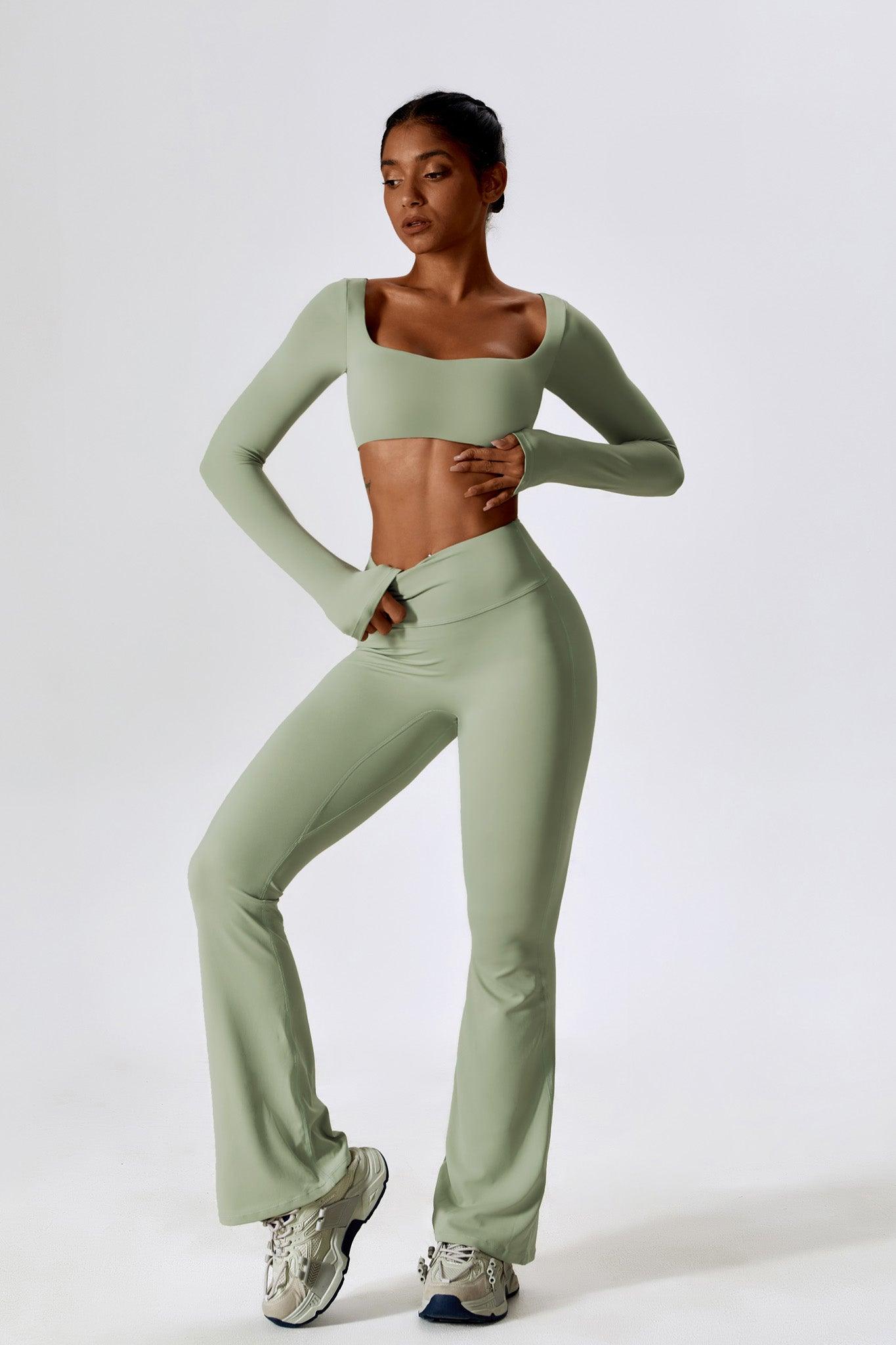 Heaven Crop Top - Pistachio - Maison and Aurora