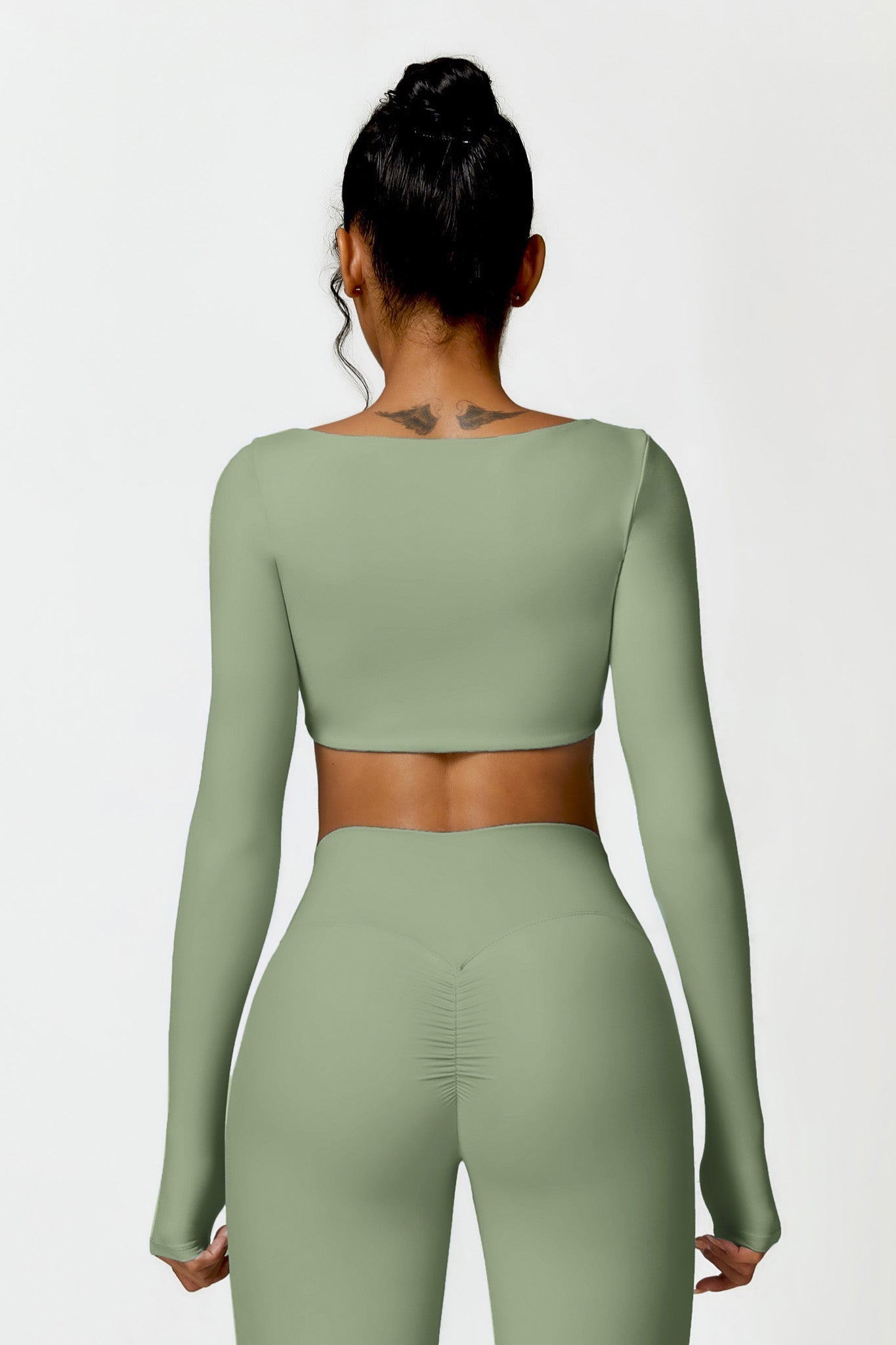 Madeline Crop Top - Sage - Maison and Aurora