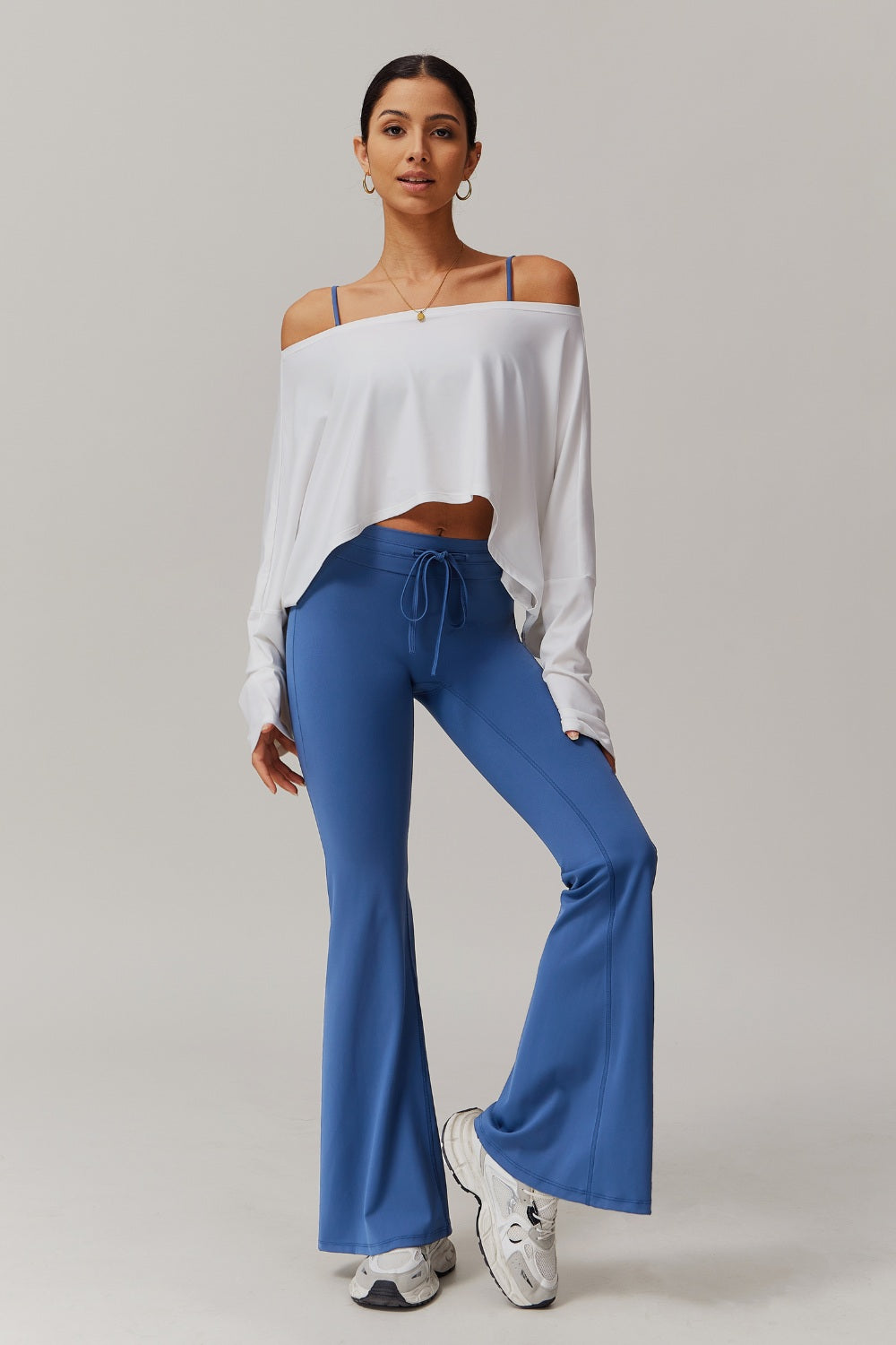 Ivy Long Sleeve Top - White - Maison and Aurora