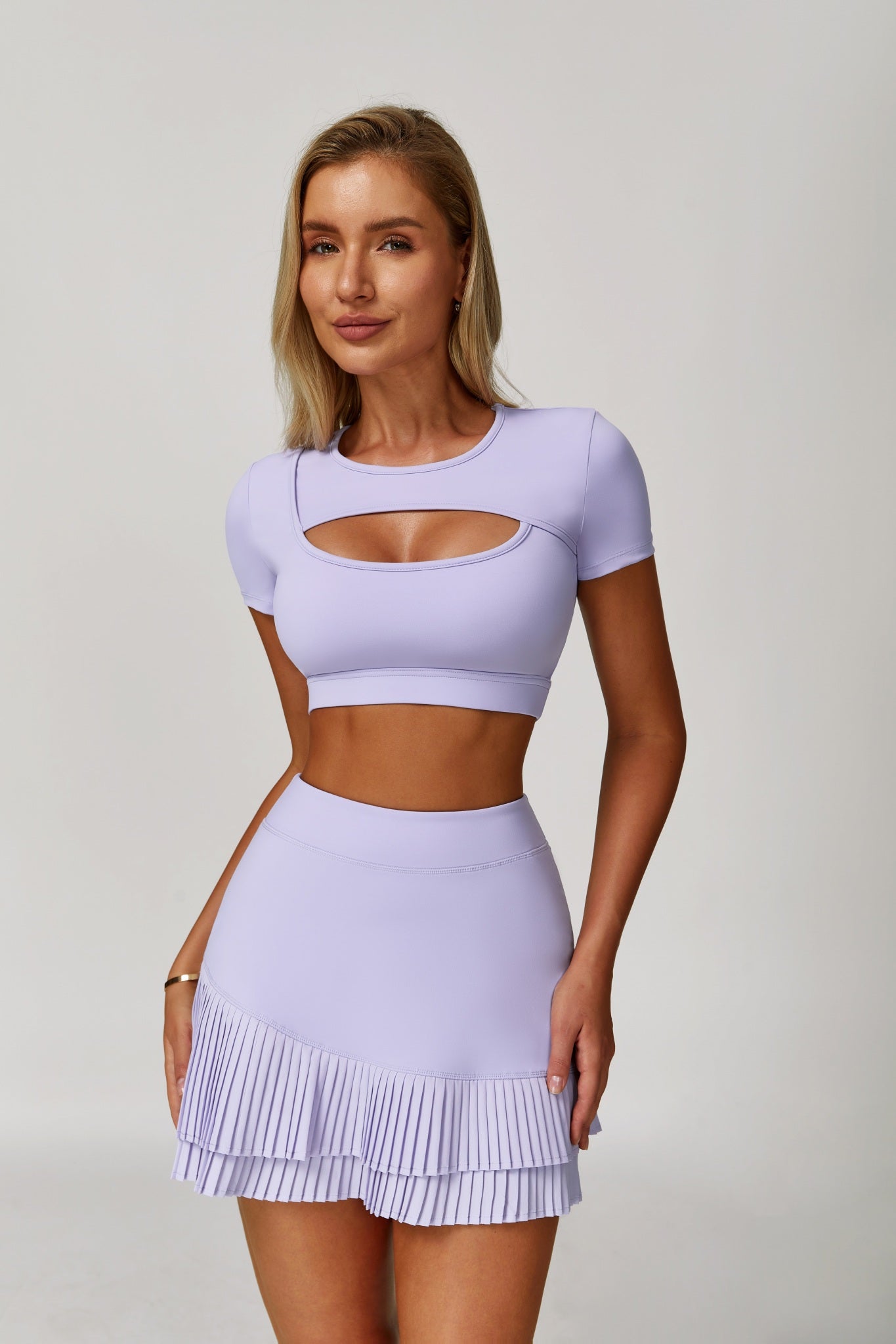Elanur Crop Top - Wisteria - Maison and Aurora