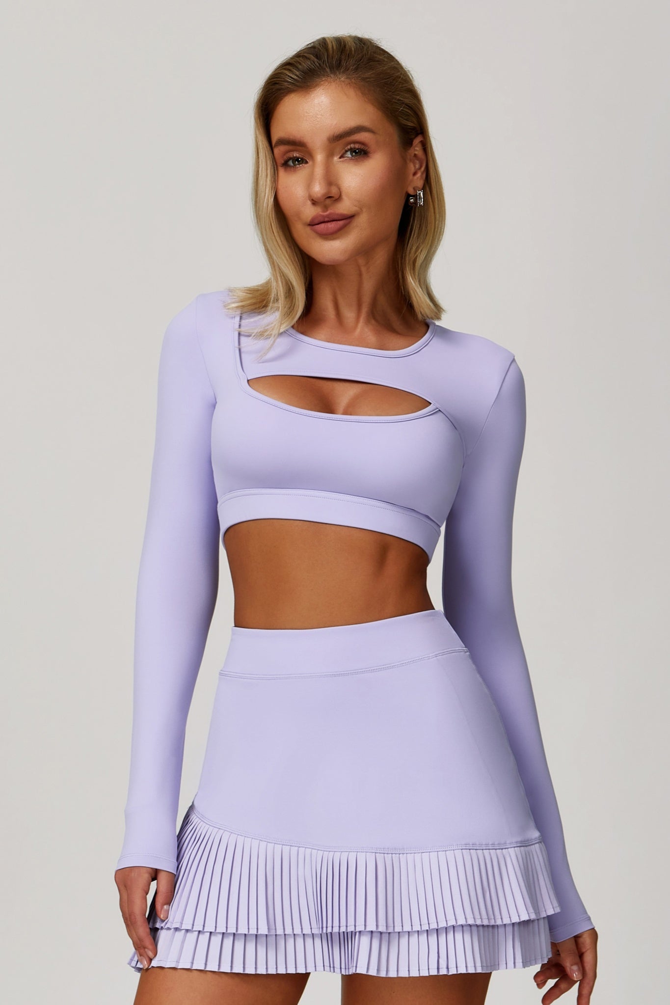 Elanur Long Sleeve Top - Wisteria - Maison and Aurora