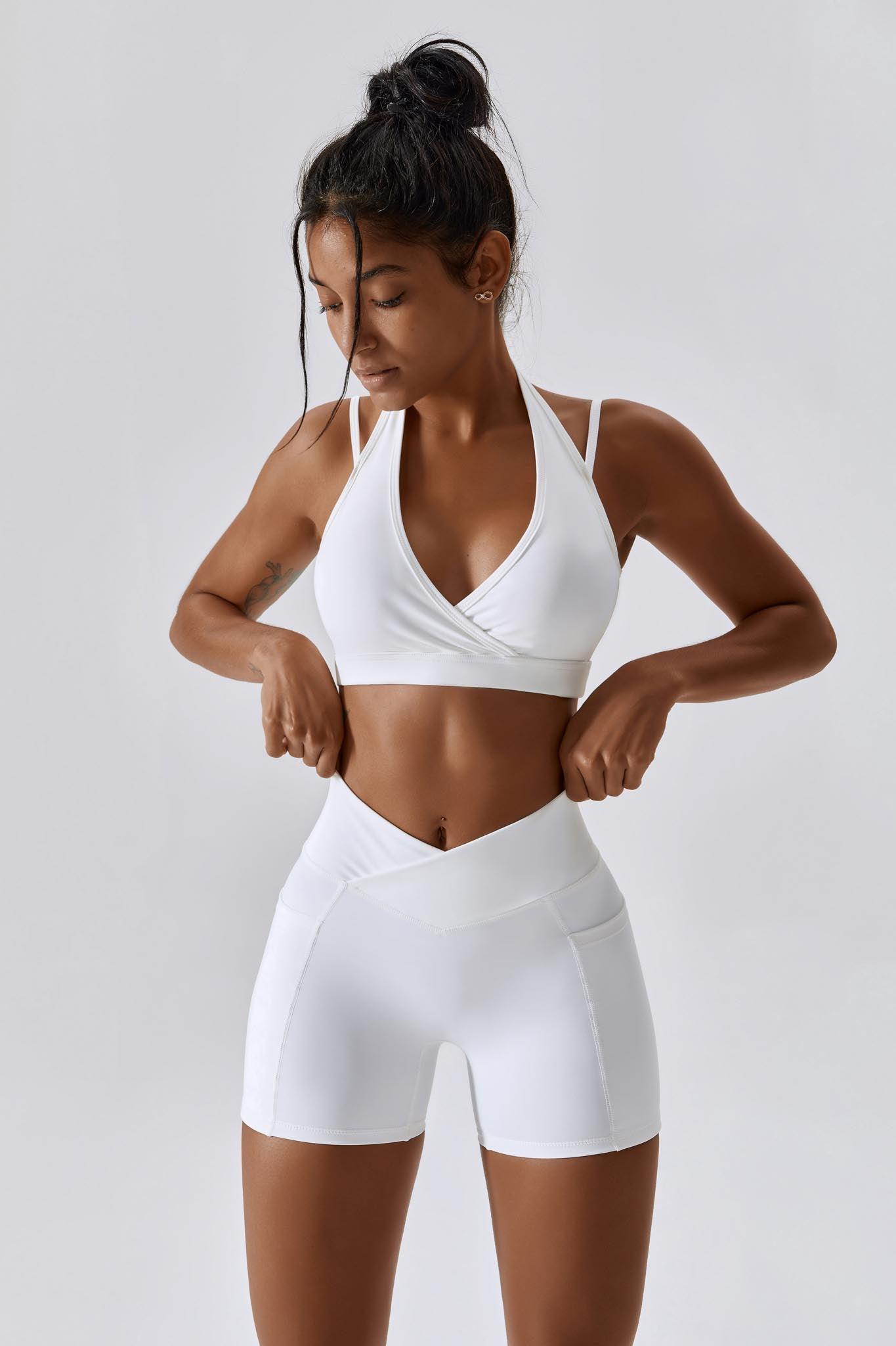 Impulse Shorts - White (FINAL SALE) - Maison and Aurora