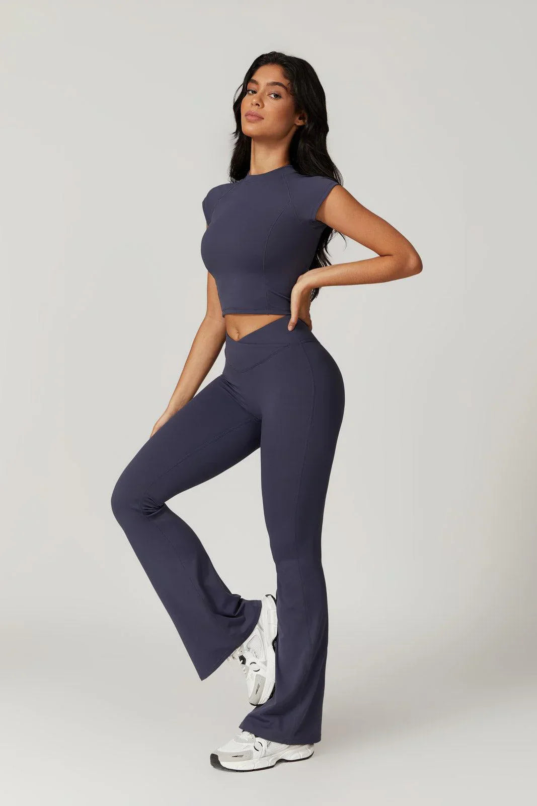 Daisy Flare Leggings - Soft Cream