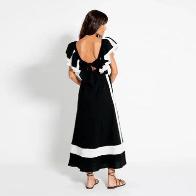 Isadora™ | Lagdelt sommerkjole med volangdetaljer