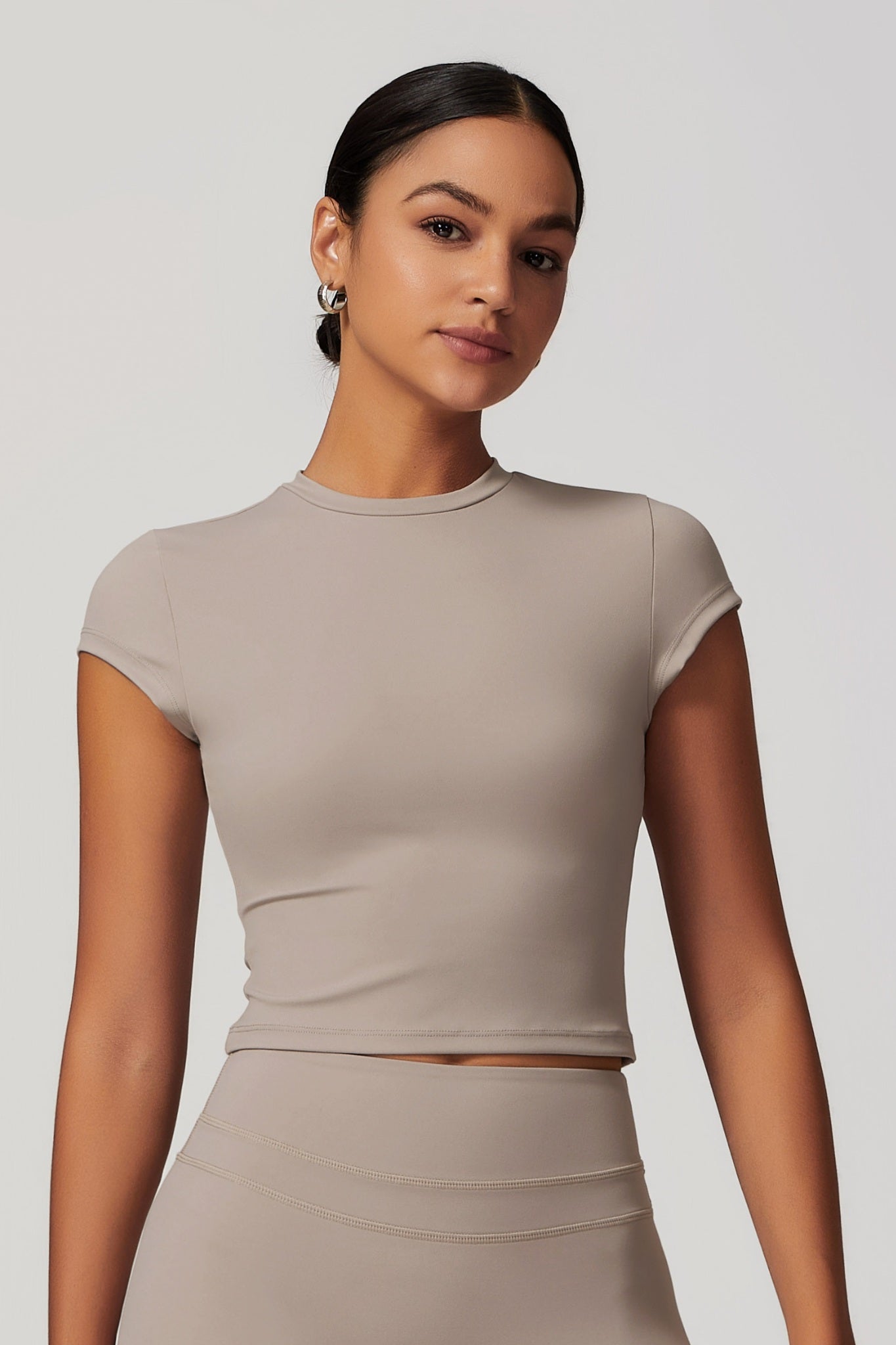 Alexa Crop  Top - Nude