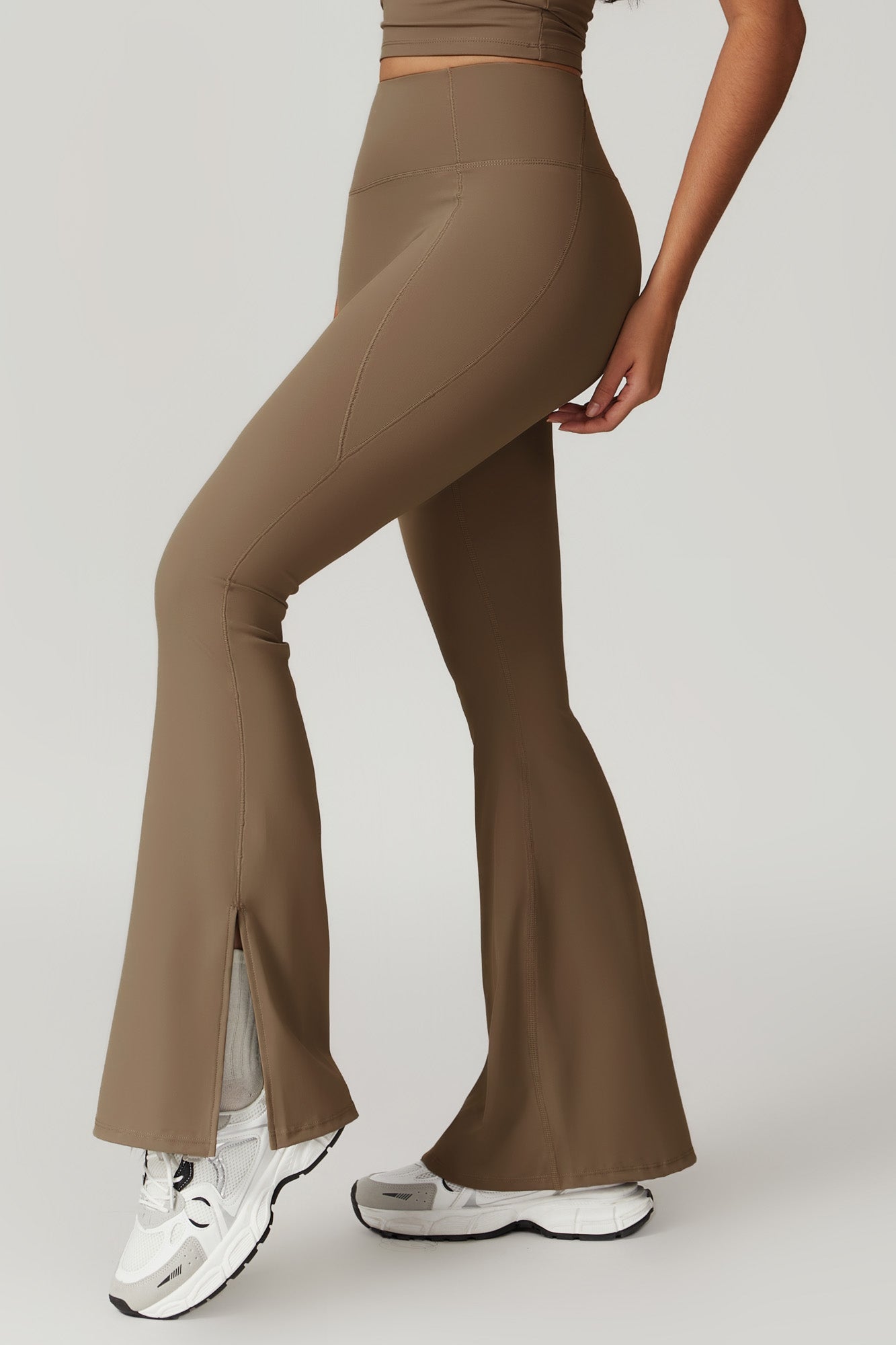 Allison Flare Leggings - Latte