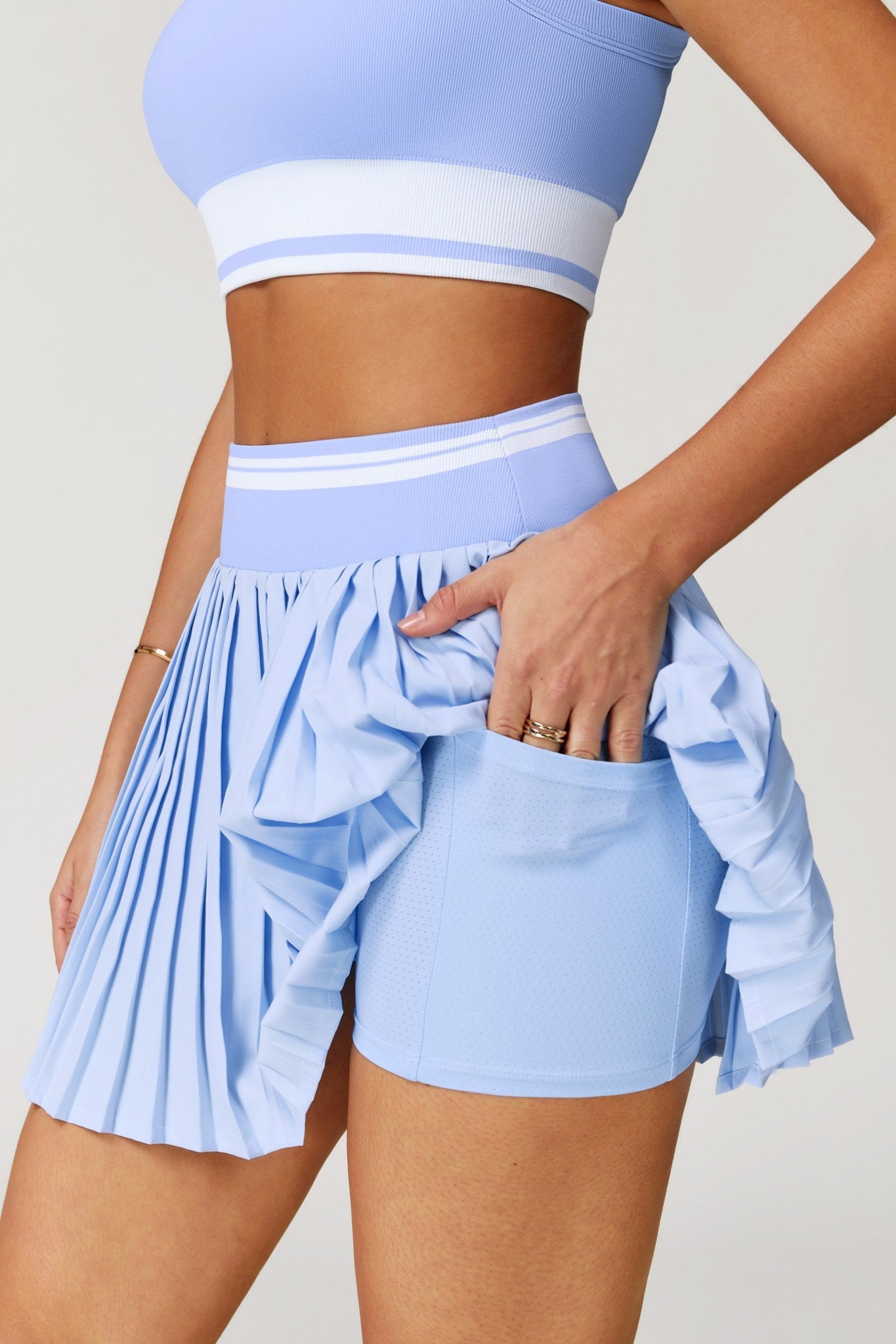 Sienna Mini Skirt - Baby Blue - Maison and Aurora