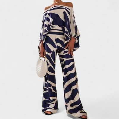 Luisa™ | Statement-sett med bølgemønster og asymmetrisk topp