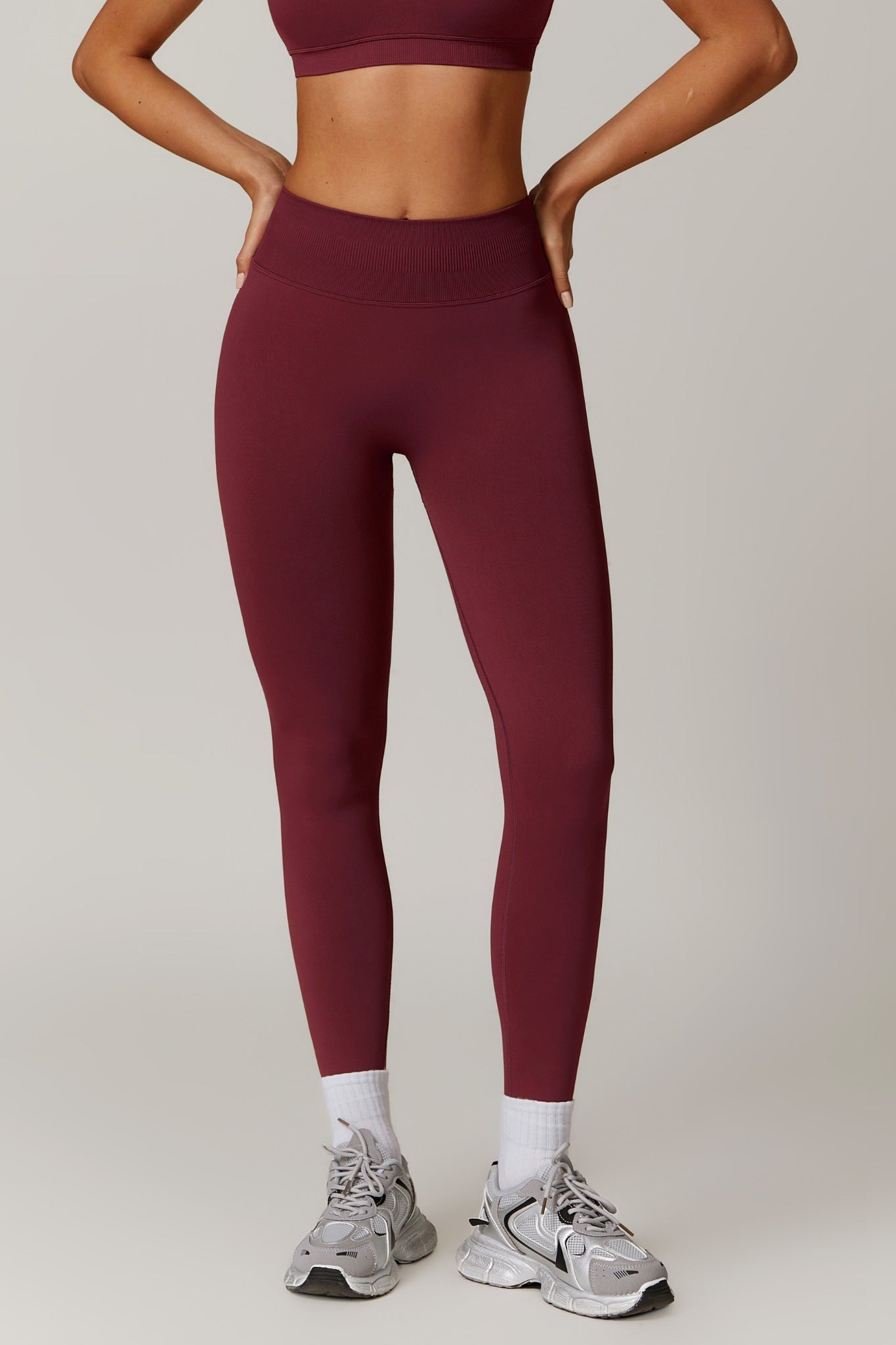 Briana Leggings - Maroon