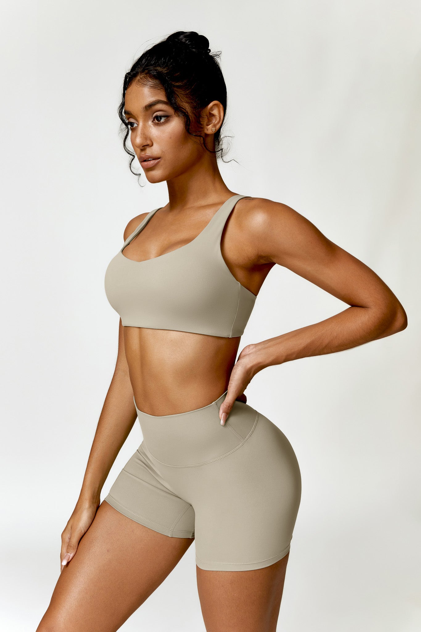 Madeline Shorts - Almond Tan