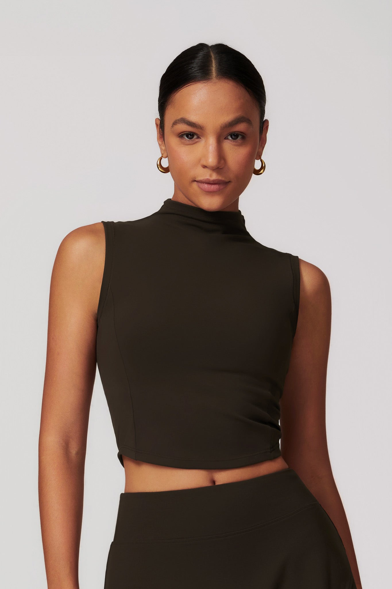 Belle Crop Top - Espresso