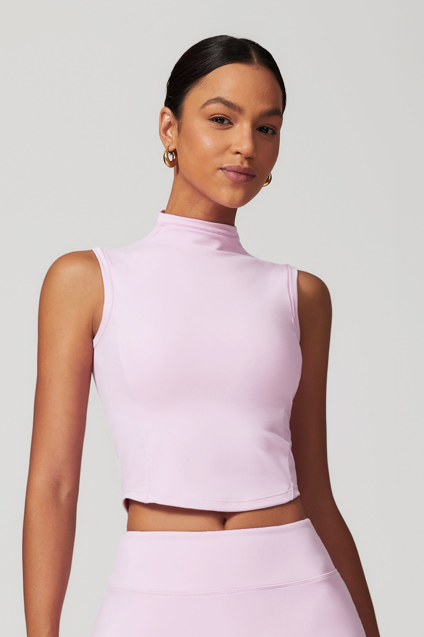 Belle Crop Top - Baby Pink