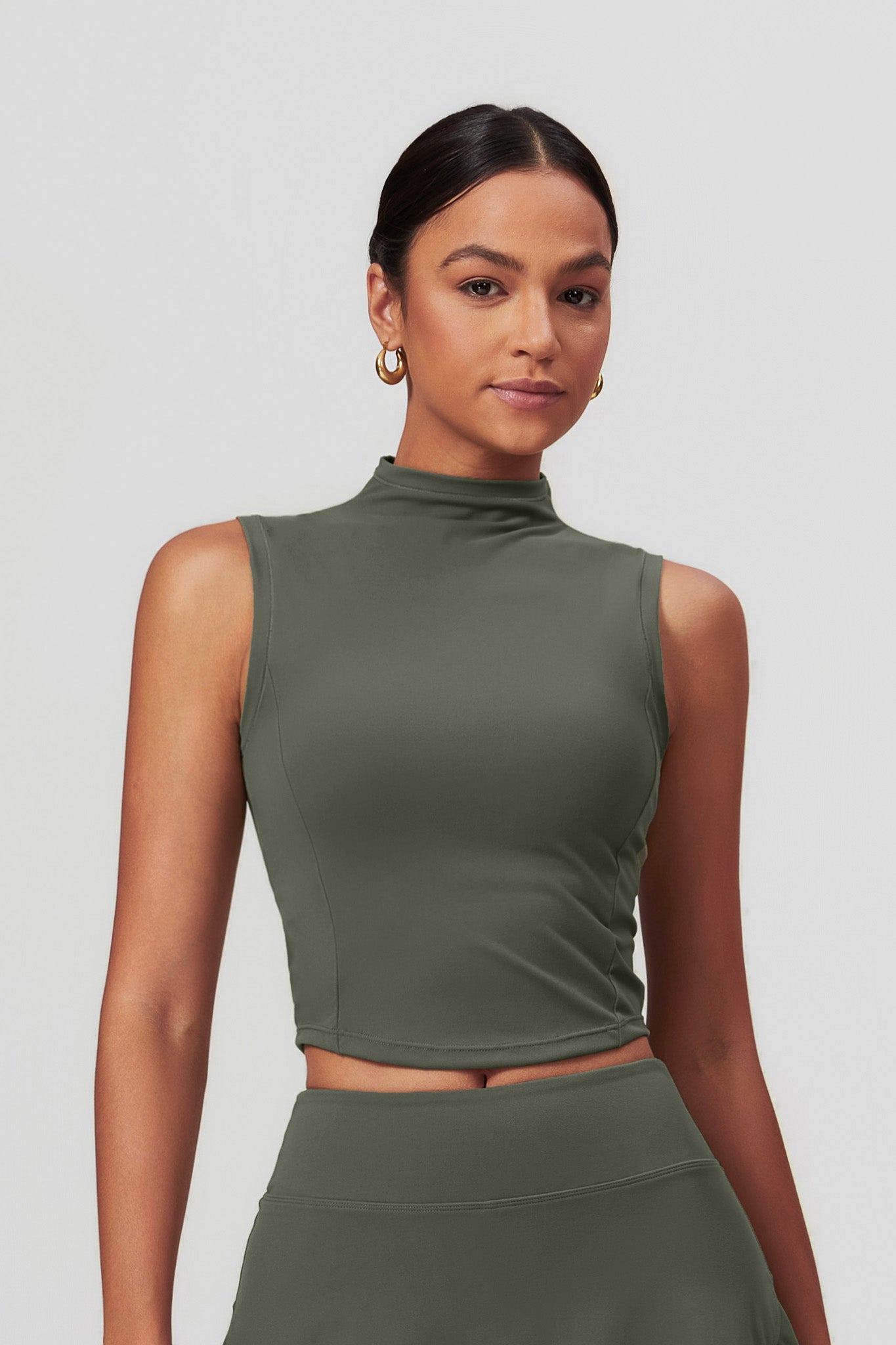 Belle Crop Top - Ebony
