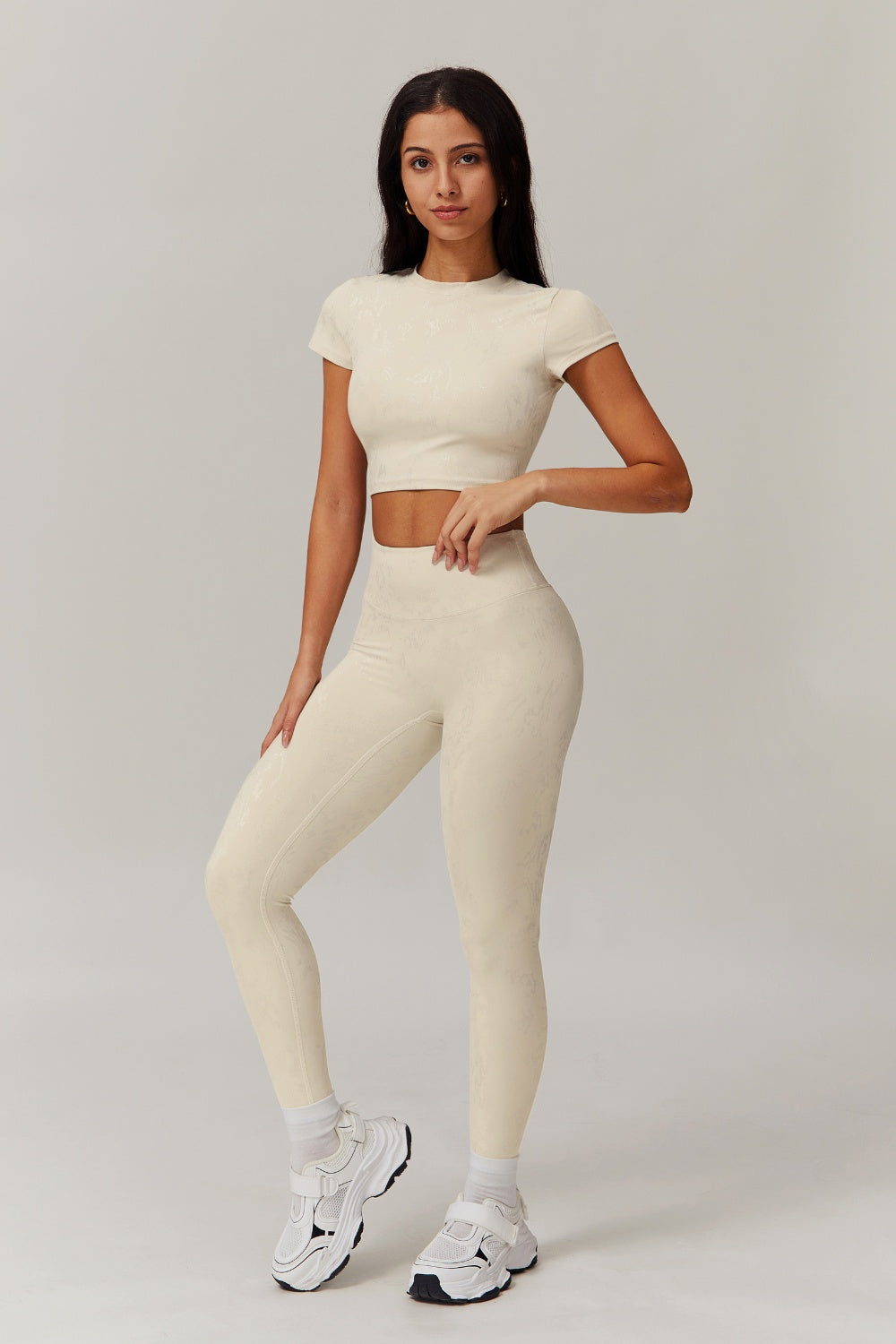 Demi Crop Top - Oatmilk - Maison and Aurora