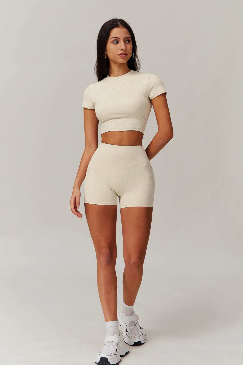 Demi Crop Top - Oatmilk - Maison and Aurora