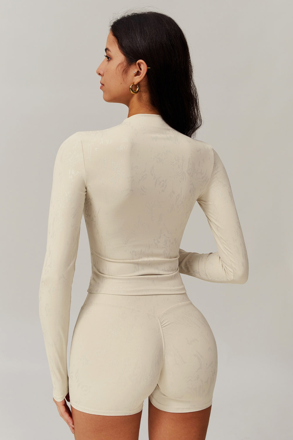 Demi Long Sleeve Top - Oatmilk - Maison and Aurora