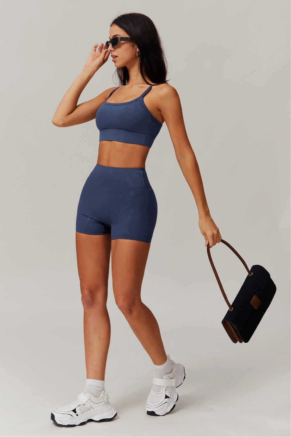 Demi Sports Bra - Navy - Maison and Aurora