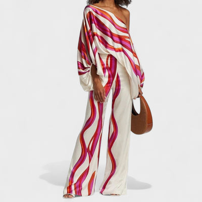 Luisa™ | Statement-sett med bølgemønster og asymmetrisk topp