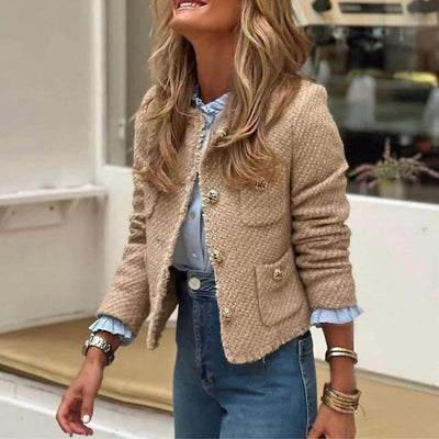 Lola™ | Elegant tweedjakke med knapper