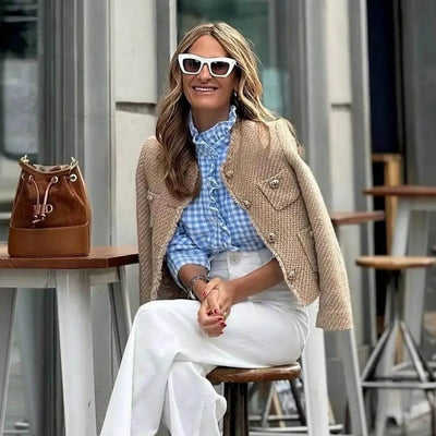 Lola™ | Elegant tweedjakke med knapper