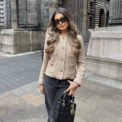Lola™ | Elegant tweedjakke med knapper