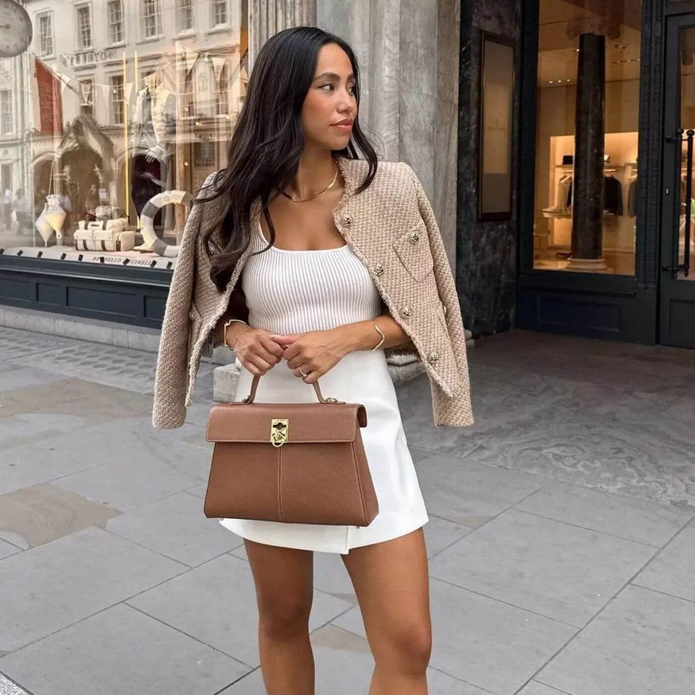 Lola™ | Elegant tweedjakke med knapper