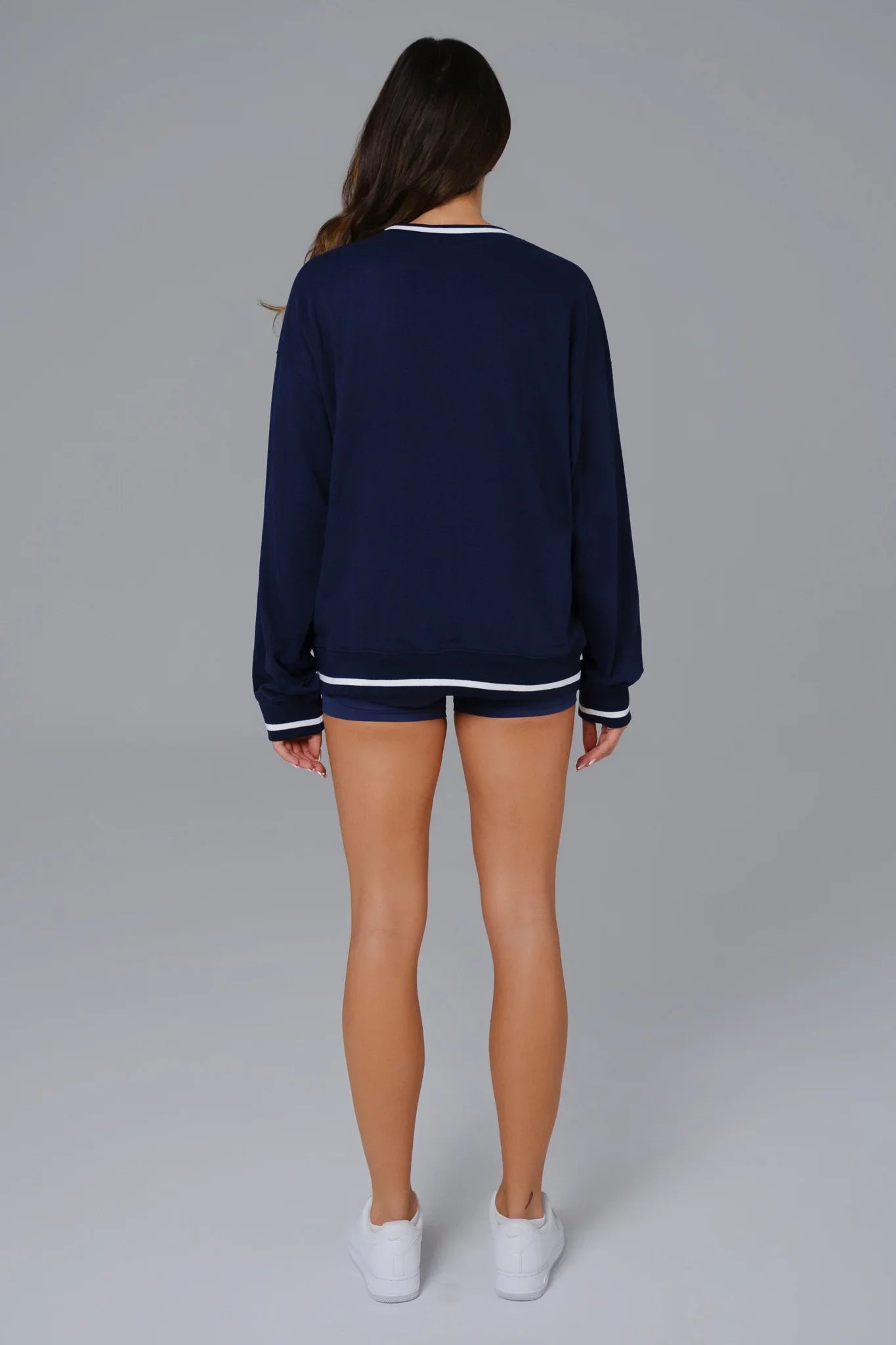 Shelly Oversized Sweatshirt - Azure Blue - Maison and Aurora