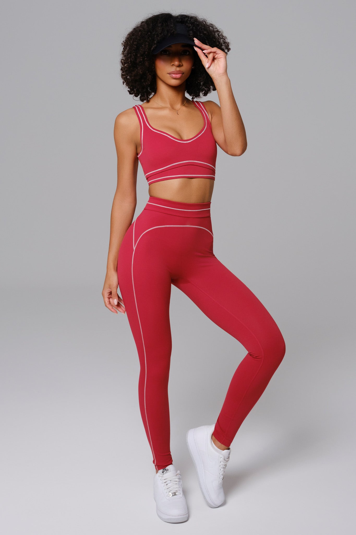 Shelly Sports Bra - Cherry Red - Maison and Aurora