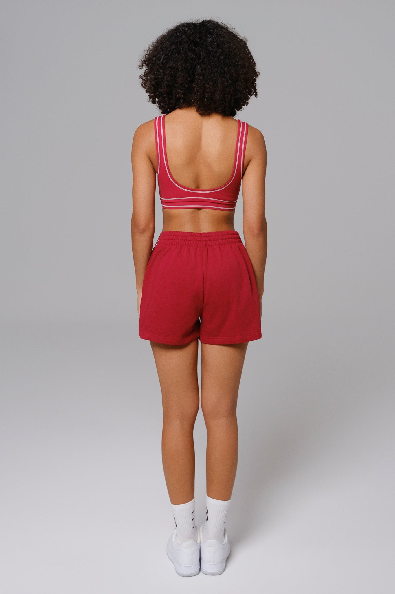 Shelly Relaxed Shorts - Cherry Red - Maison and Aurora