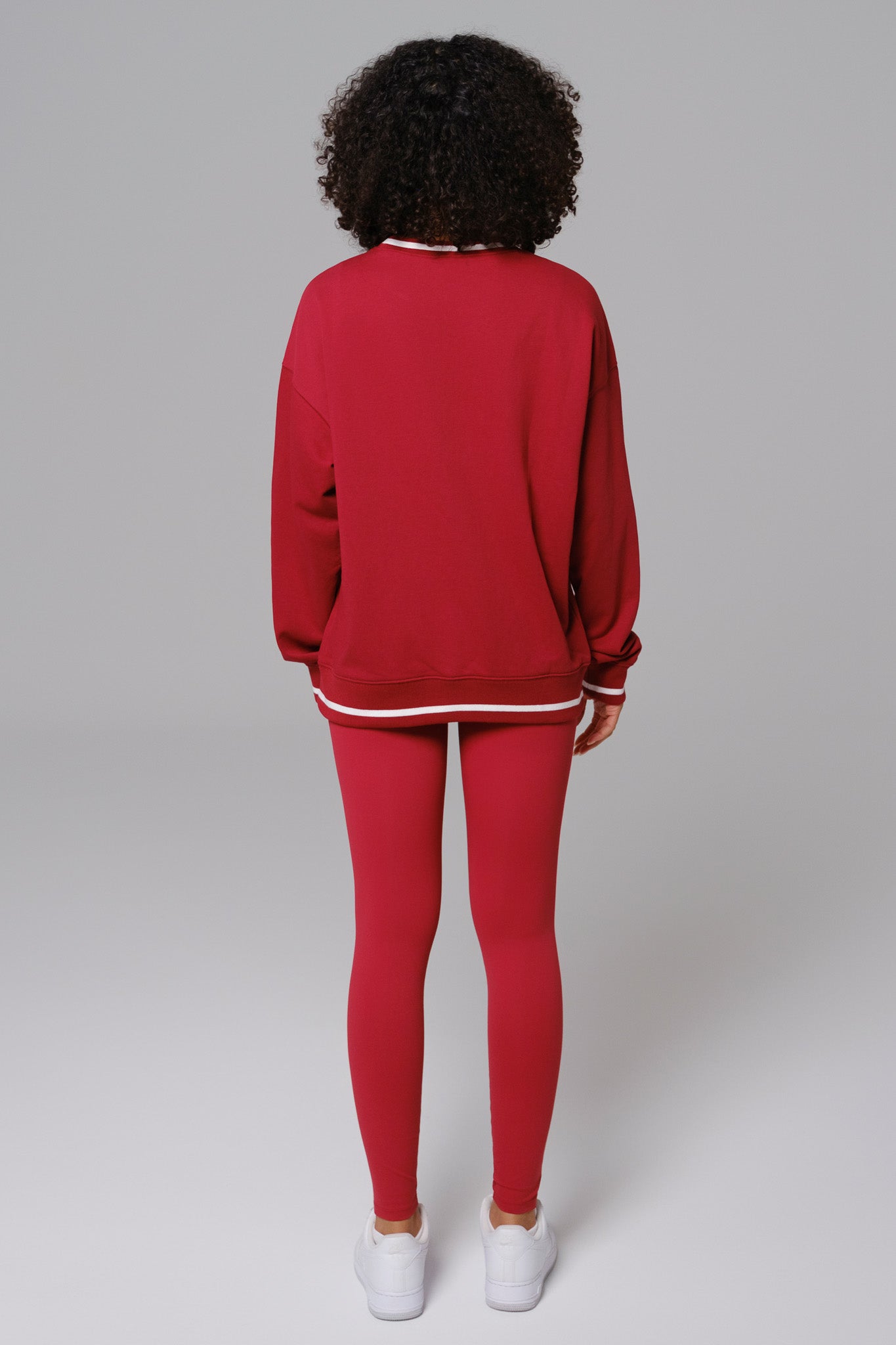 Shelly Oversized Sweatshirt  - Cherry Red - Maison and Aurora