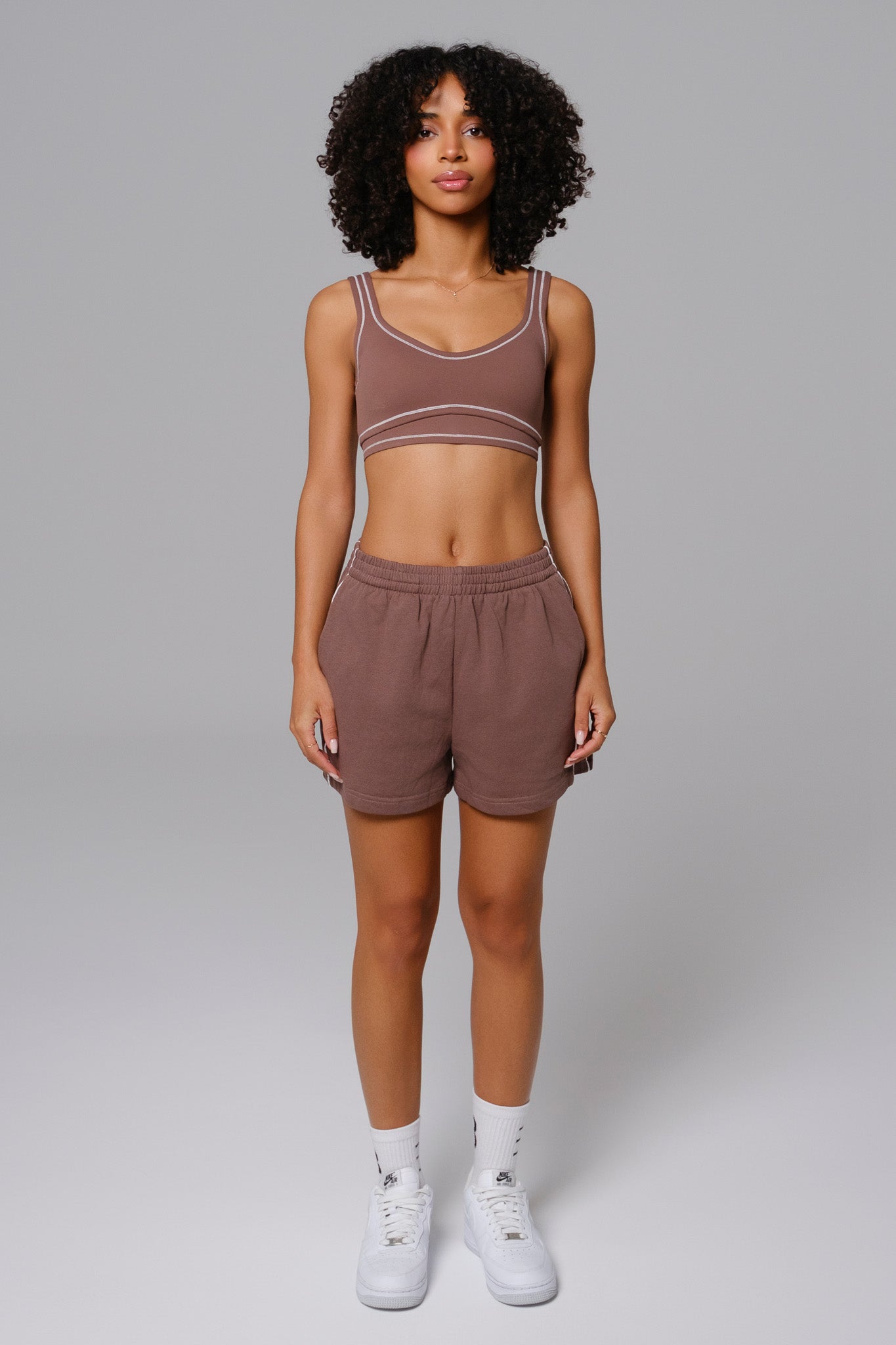 Shelly Relaxed Shorts - Soft Chestnut - Maison and Aurora