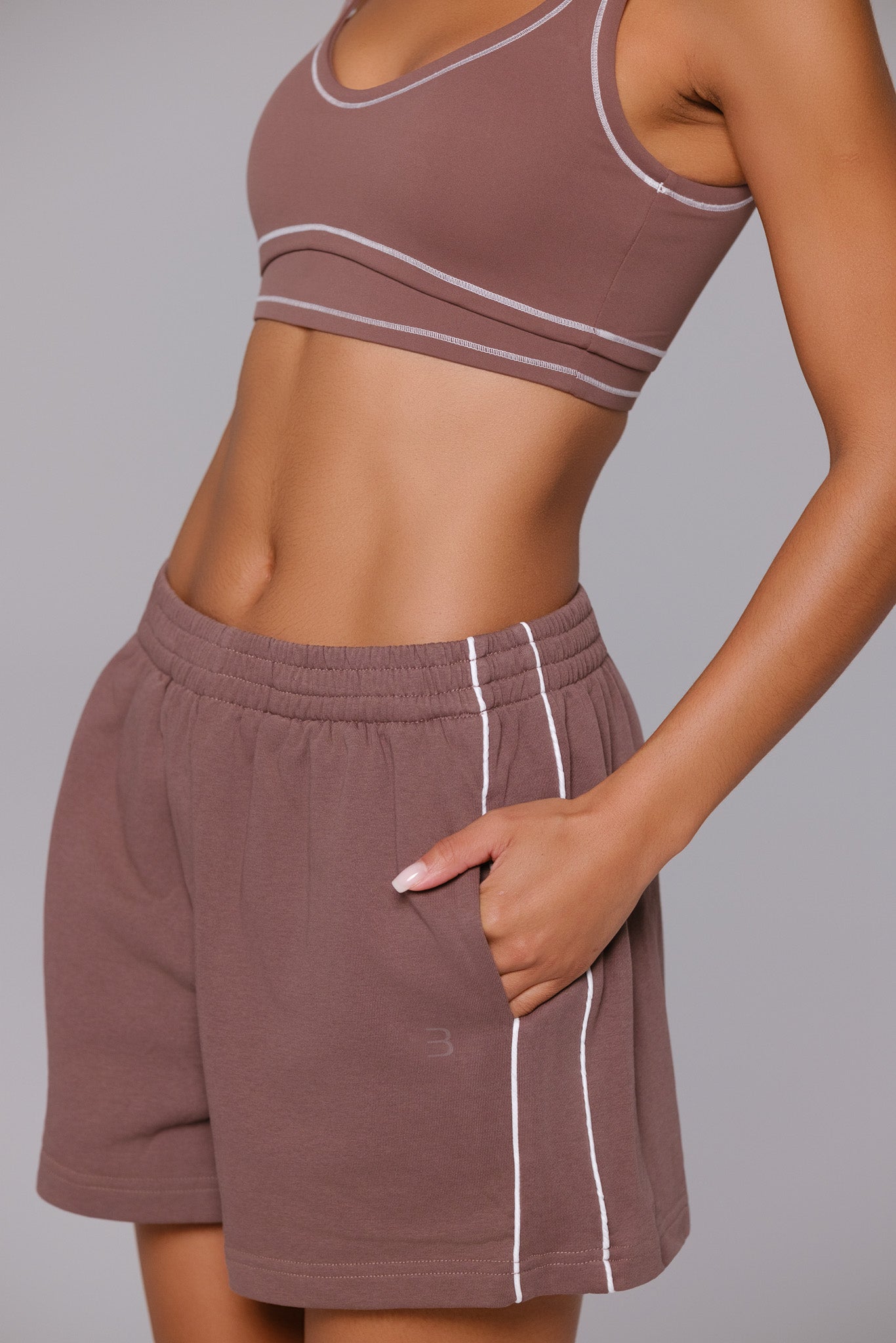 Shelly Relaxed Shorts - Soft Chestnut - Maison and Aurora