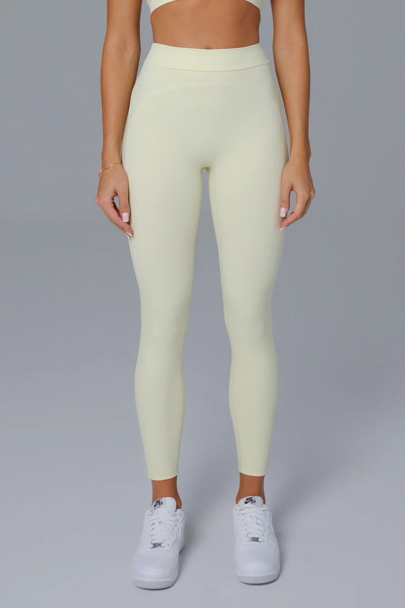 Shelly High Waist Sports Leggings - Lime - Maison and Aurora